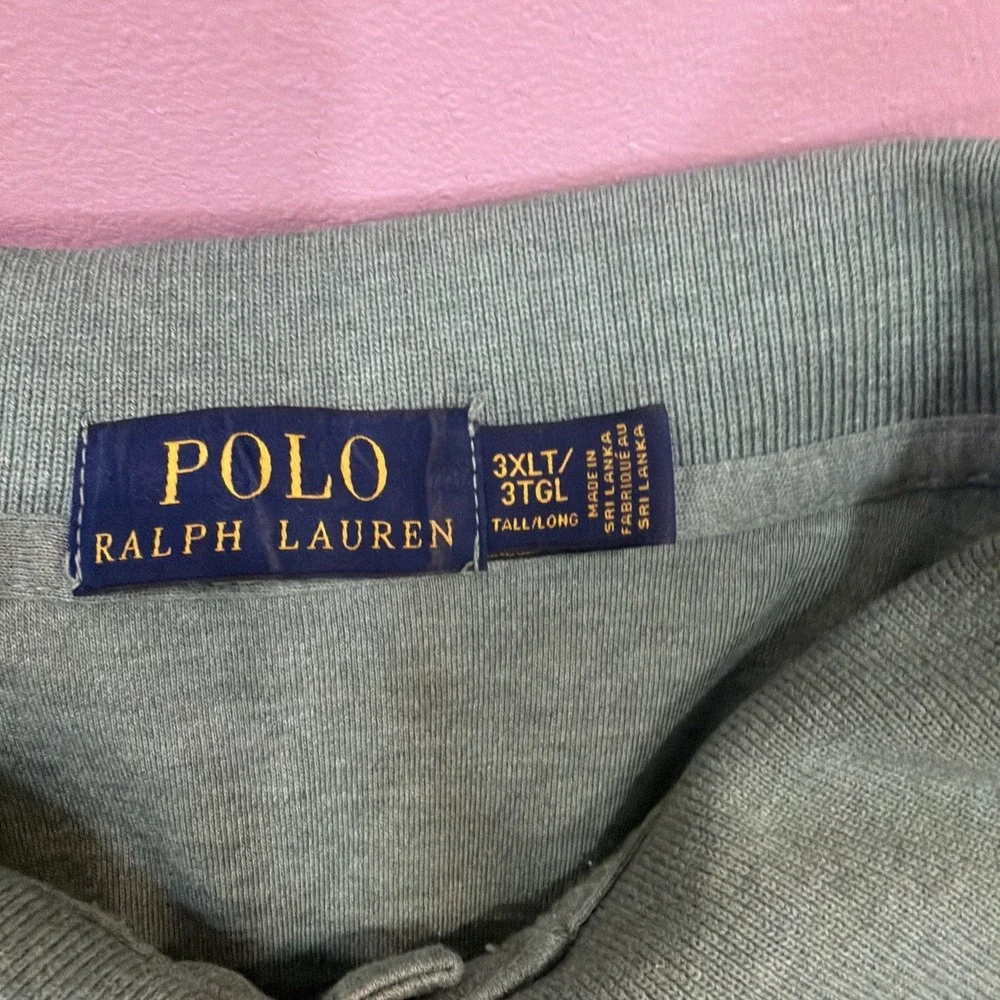 Polo Ralph Lauren Men's Long Sleeve Collared Shirt‎ Mint 3xlt 509